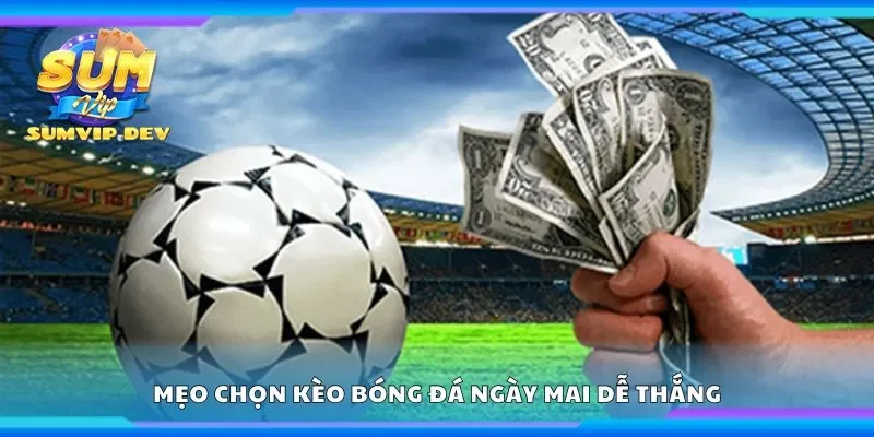 Mẹo chọn kèo bóng đá ngày mai dễ thắng